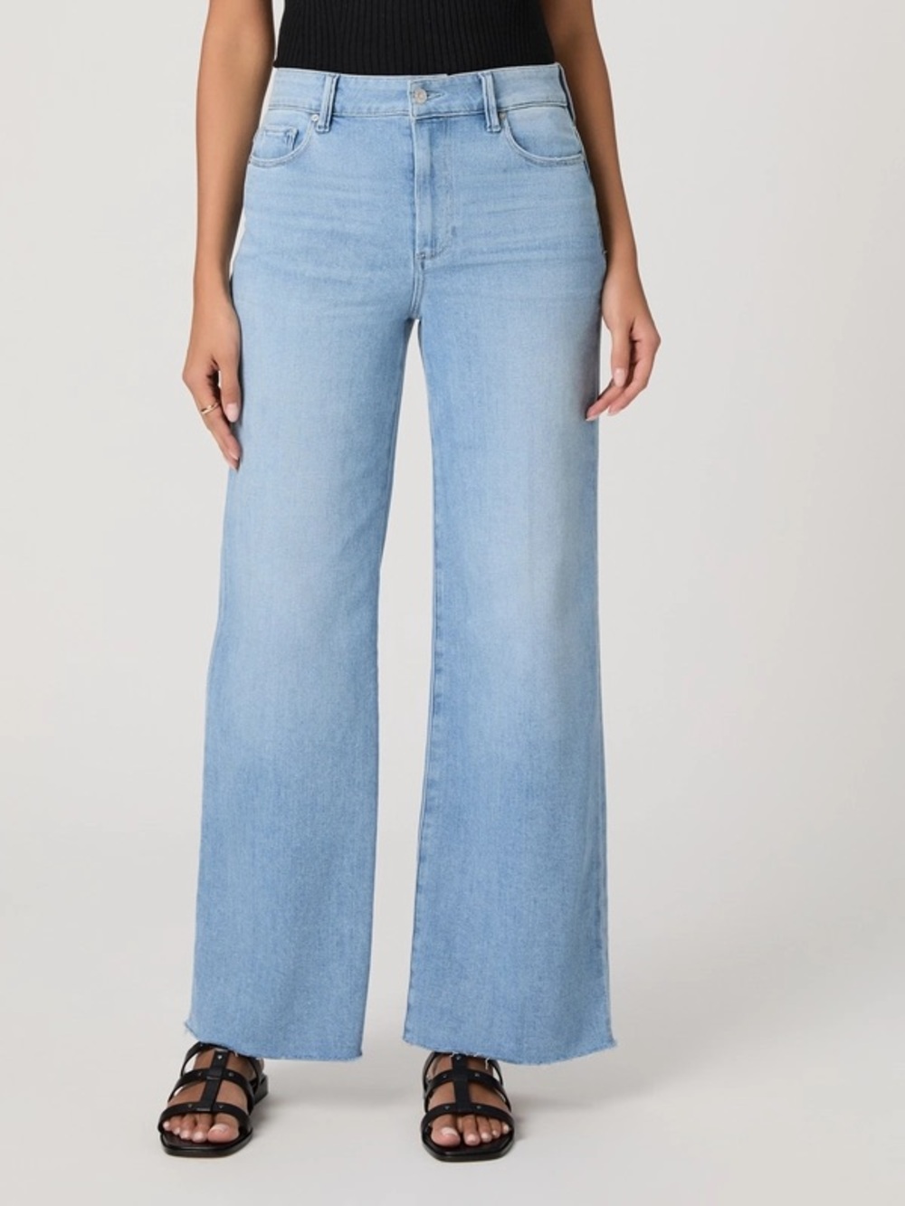 PAIGE Anessa 31' Light Blue Wide-Leg Jeans